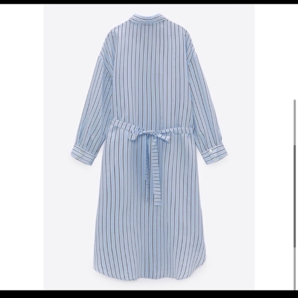 Zara long striped shirt dress - Picture 4 of 5